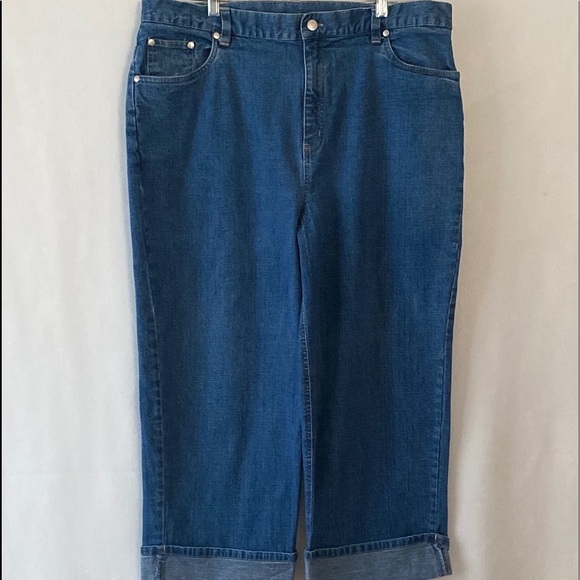 Architect Size 18 Blue Denim Crop Ankle Jeans - Picture 1 of 16